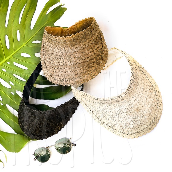 Baha Straw Visor / Free People Hat / Island Hopper - Picture 5 of 7